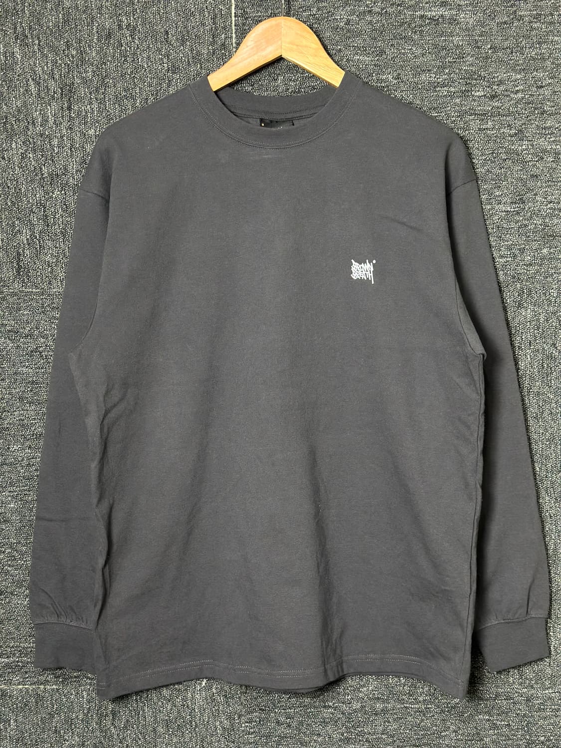 브라운브레스 프린팅 긴팔 티셔츠 M 차콜 상품이미지2