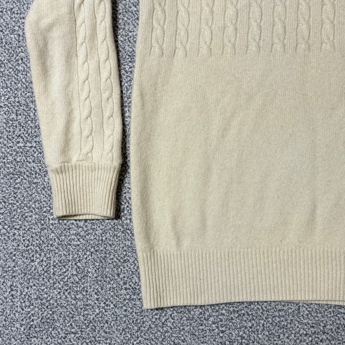 라코스테 아이보리 울 니트 여성용 S 상품이미지4