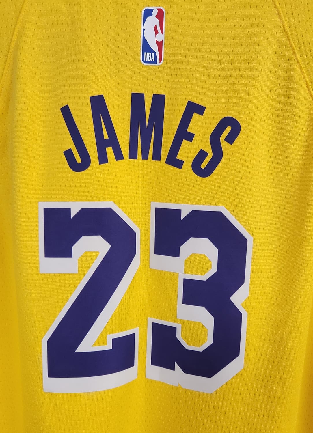 나이키 레이커스 23번 농구 유니폼 옐로우 14-16 (95추천해요) 상품이미지3