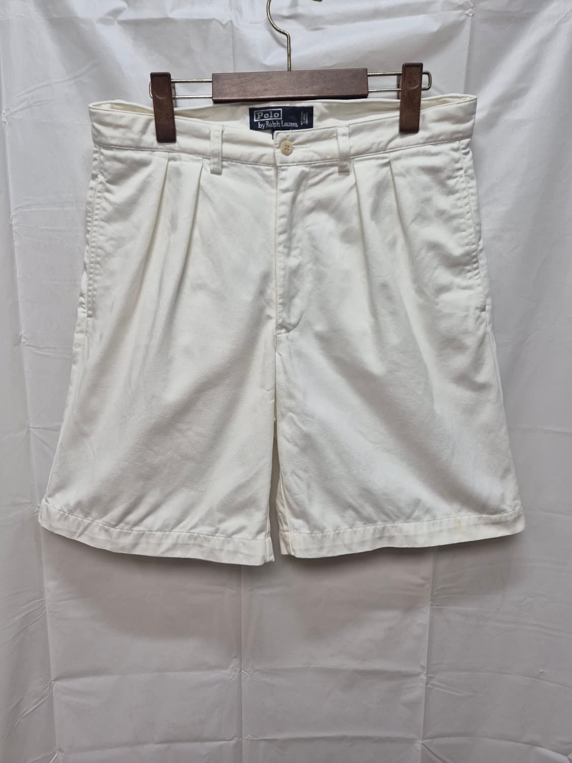 폴로 치노 하프팬츠 화이트 상품이미지1