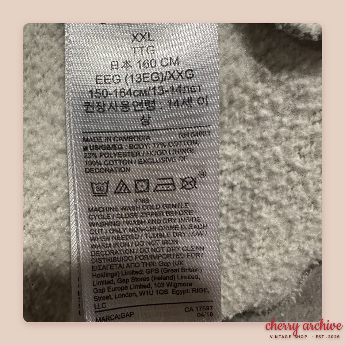 빈티지갭 y2k 후드집업 상품이미지4