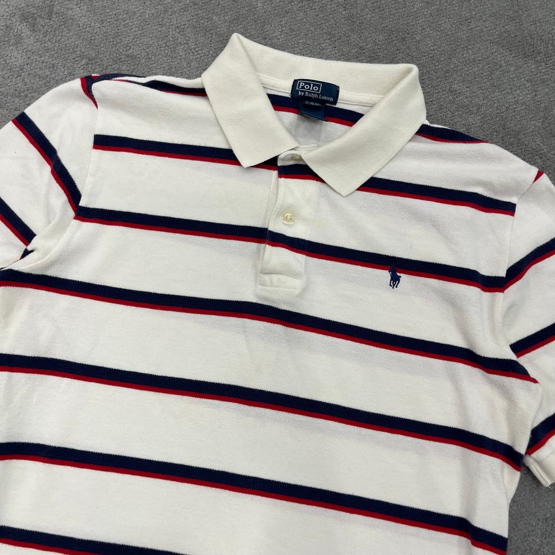 XL 폴로 랄프로렌 스트라이프 반팔 카라티 상품이미지2