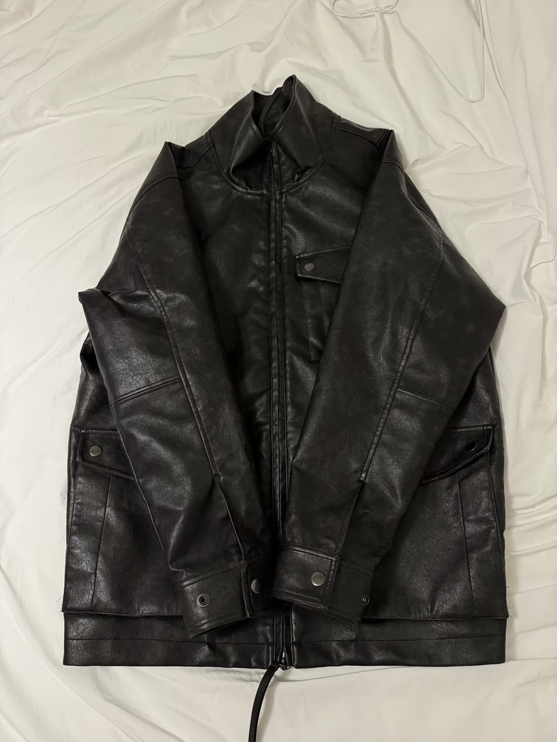 밀로 빈티지 미들 레더자켓 상품이미지3