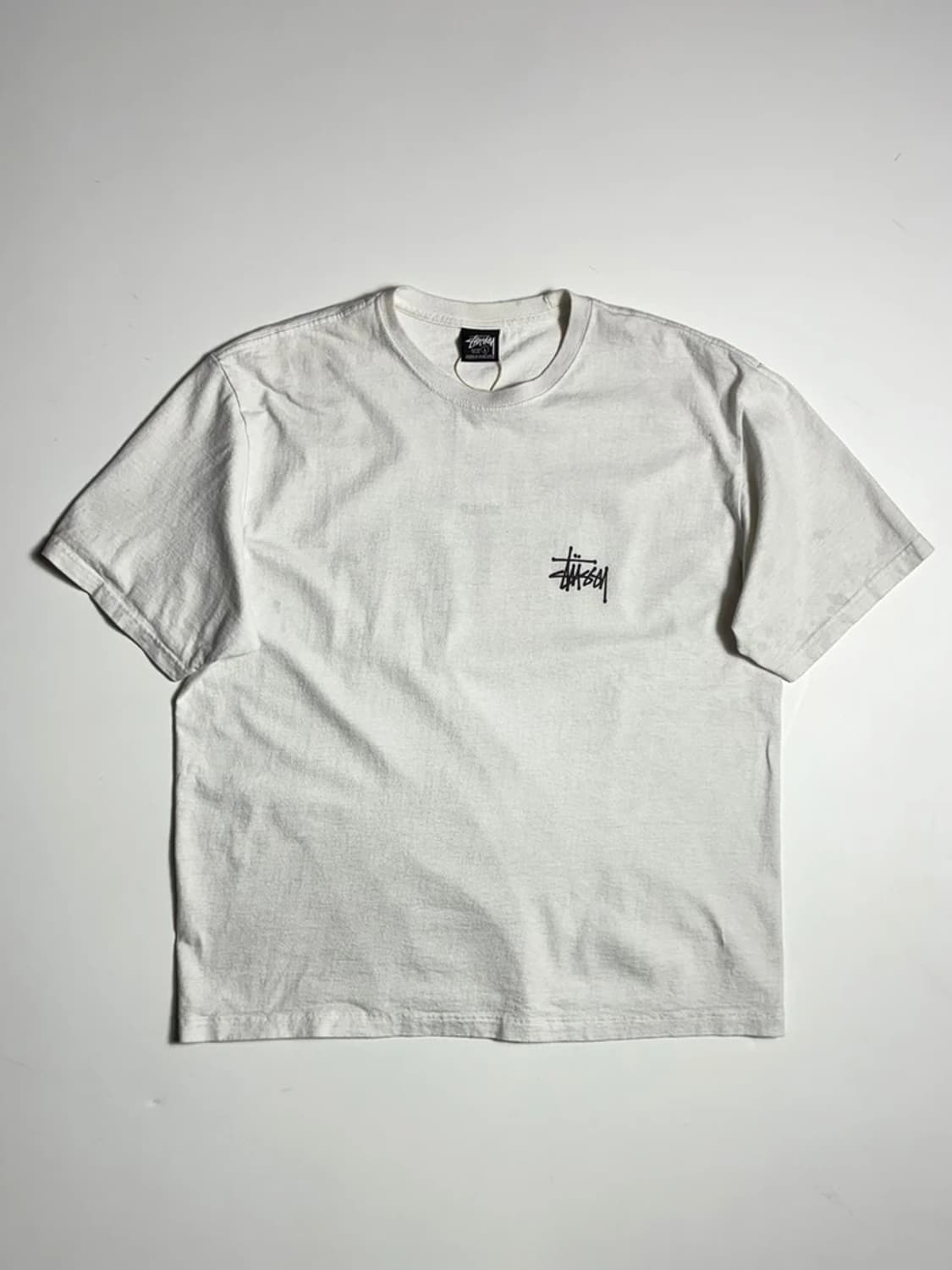 스투시 STUSSY 베이직 로고 코튼 반팔 티셔츠 R1413 상품이미지3