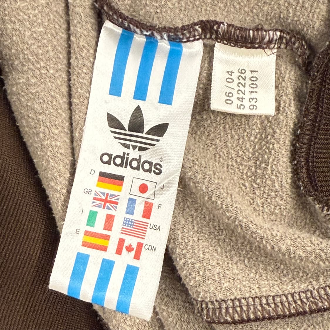 아디다스 초코 브라운 슈퍼스타 져지 트랙탑 100 상품이미지6