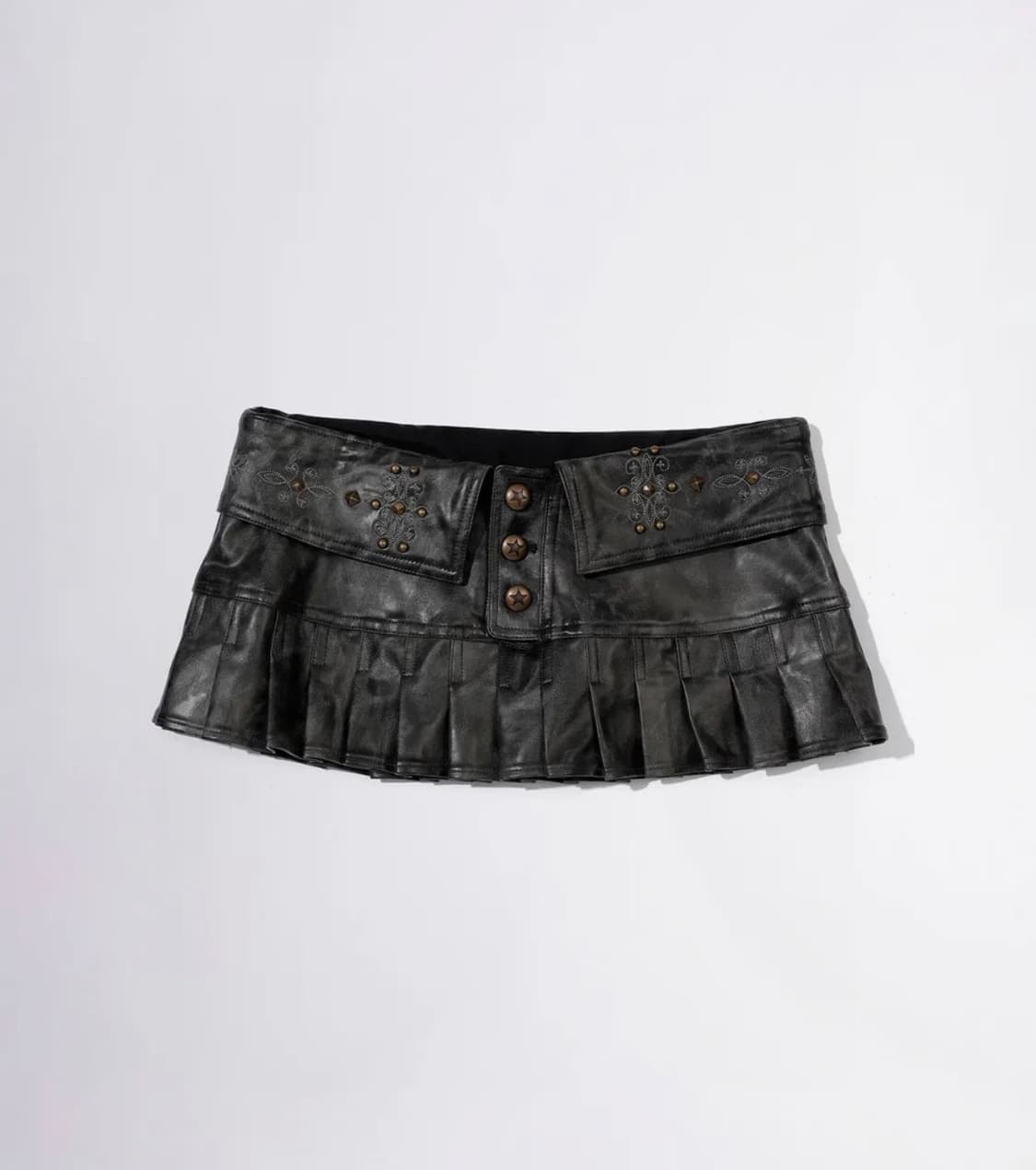 스컬프터 웨스턴 미니 스커트 Western Faux Leather Mic 상품이미지1