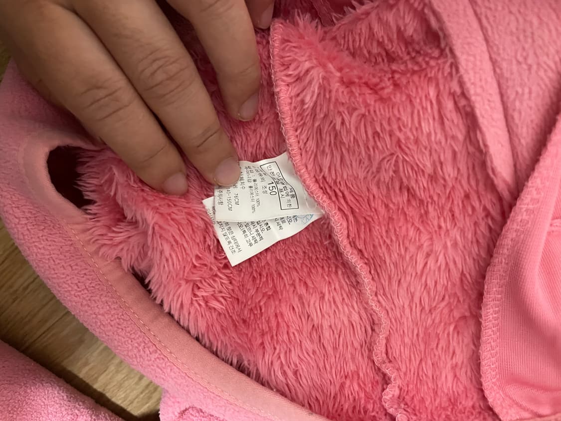 노스페이스 핑크 후리스 져지 상품이미지4