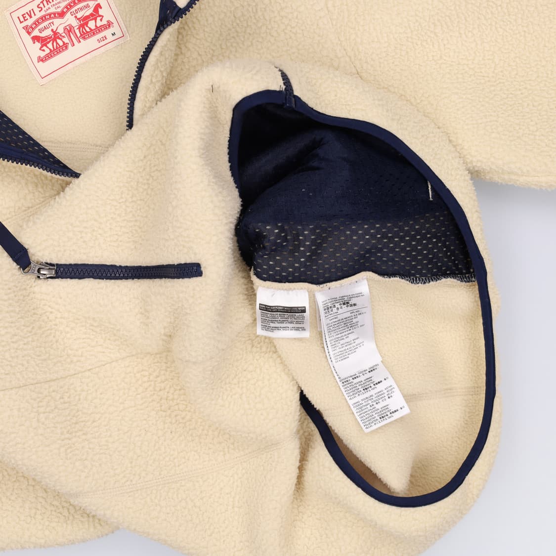 [M] 리바이스 남성 플리스 후리스 집업 저지 자켓 0115J 상품이미지4