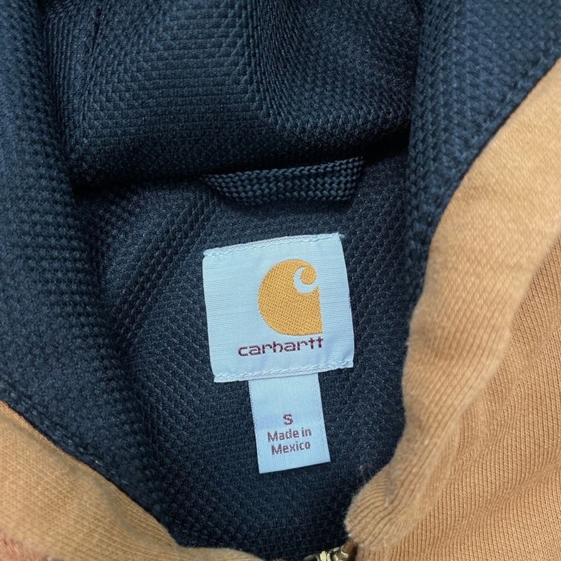 CARHARTT 레인 디펜더 후드집업 카멜 S 상품이미지5
