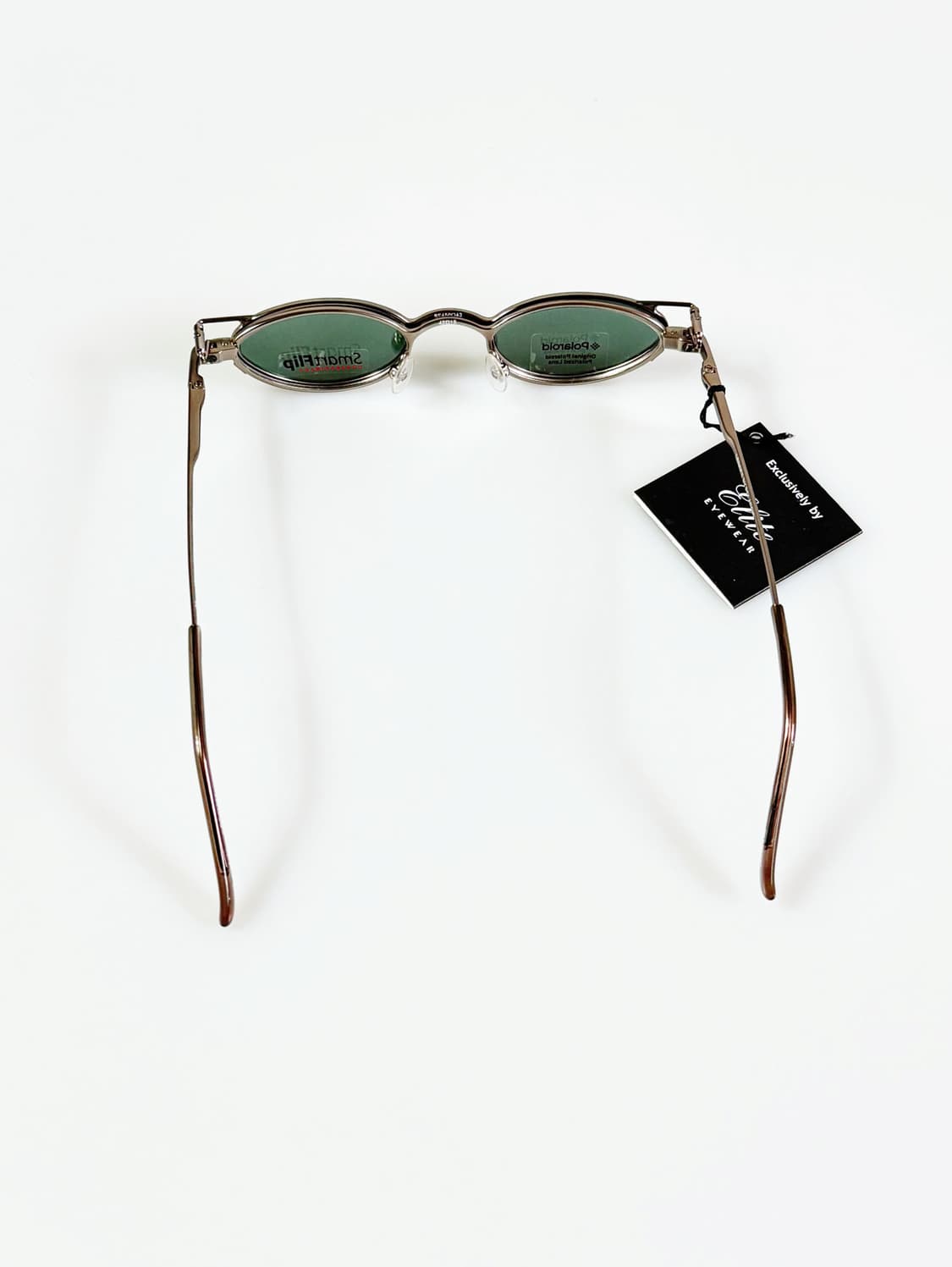 미국제 ELITE 클립온 실버메탈 슬림 오벌 프레임 빈티지 안경 상품이미지6