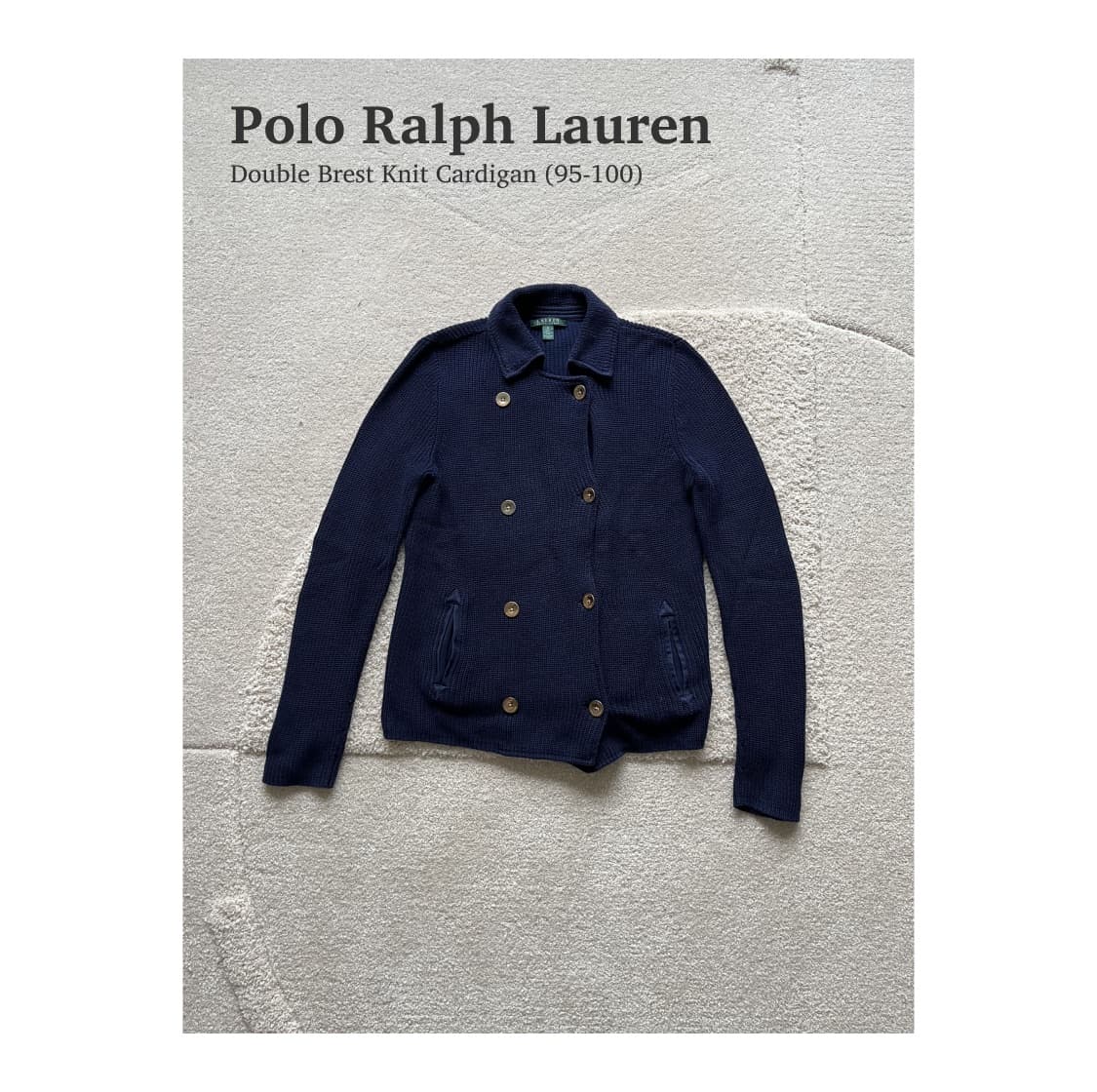 폴로 랄프로렌 더블블레스트 니트 가디건 (95-100) 상품이미지1