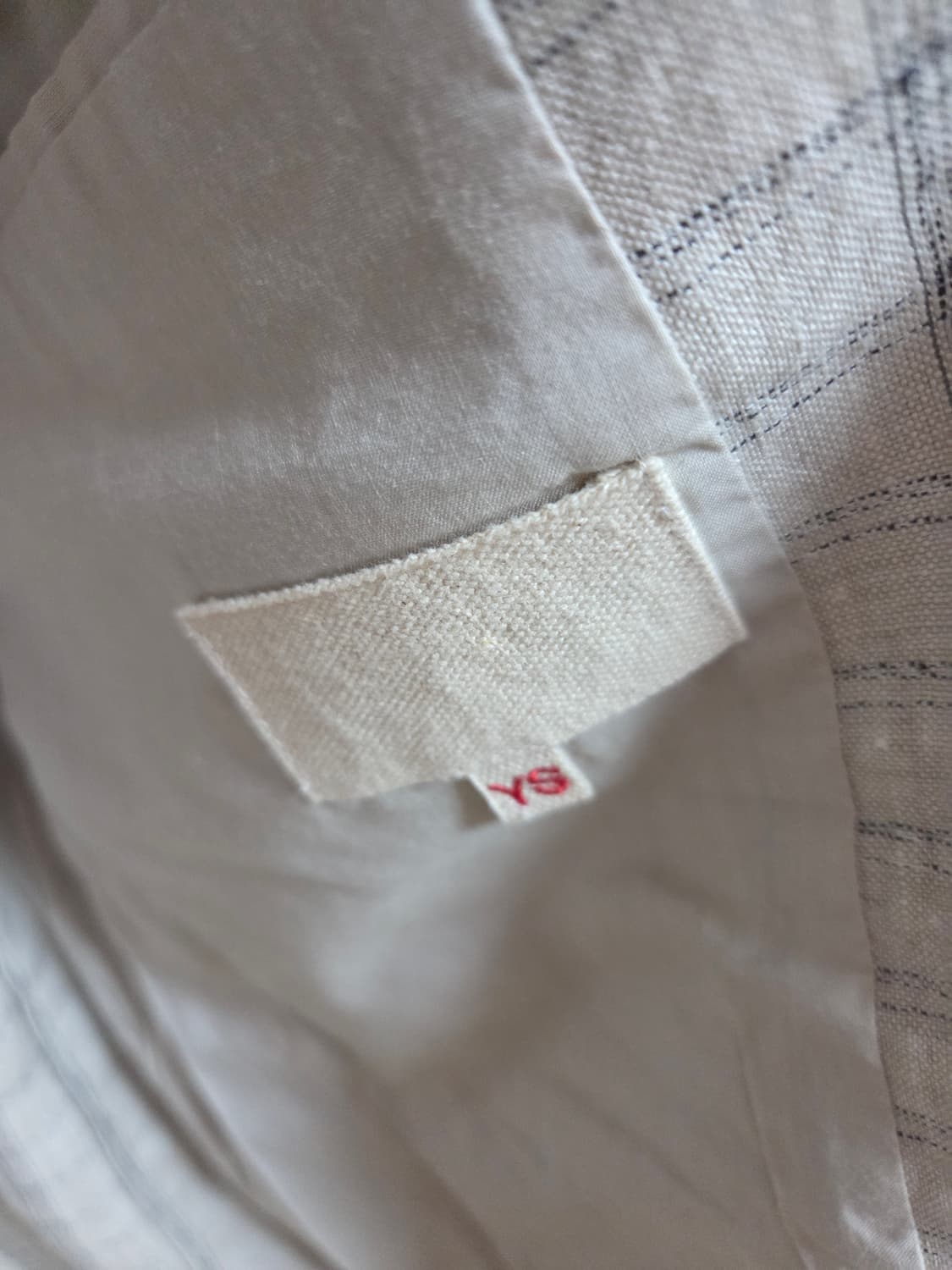 요코 사카모토 22SS 린넨 체크 자켓 L(105) 상품이미지4