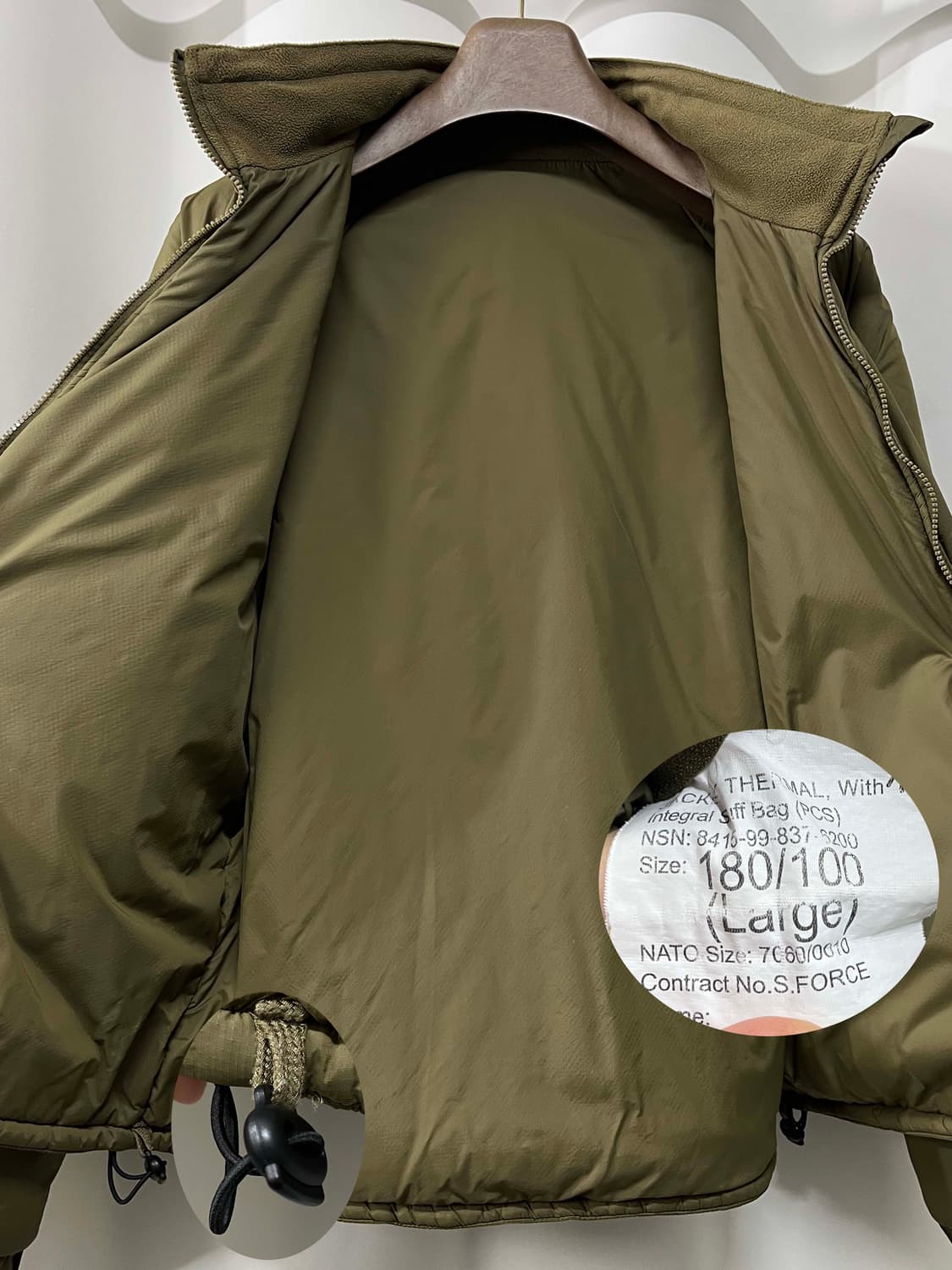 영국군 PCS 프리마로프트 자켓 L 상품이미지3