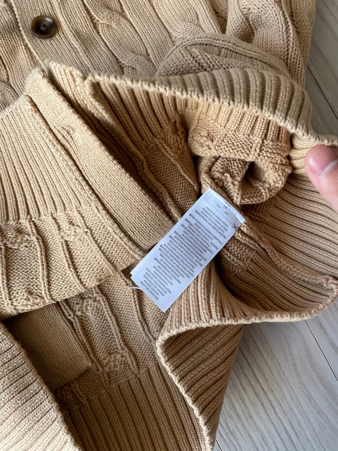 [새상품] 폴로 랄프로렌 코튼 케이블 니트 가디건 상품이미지6