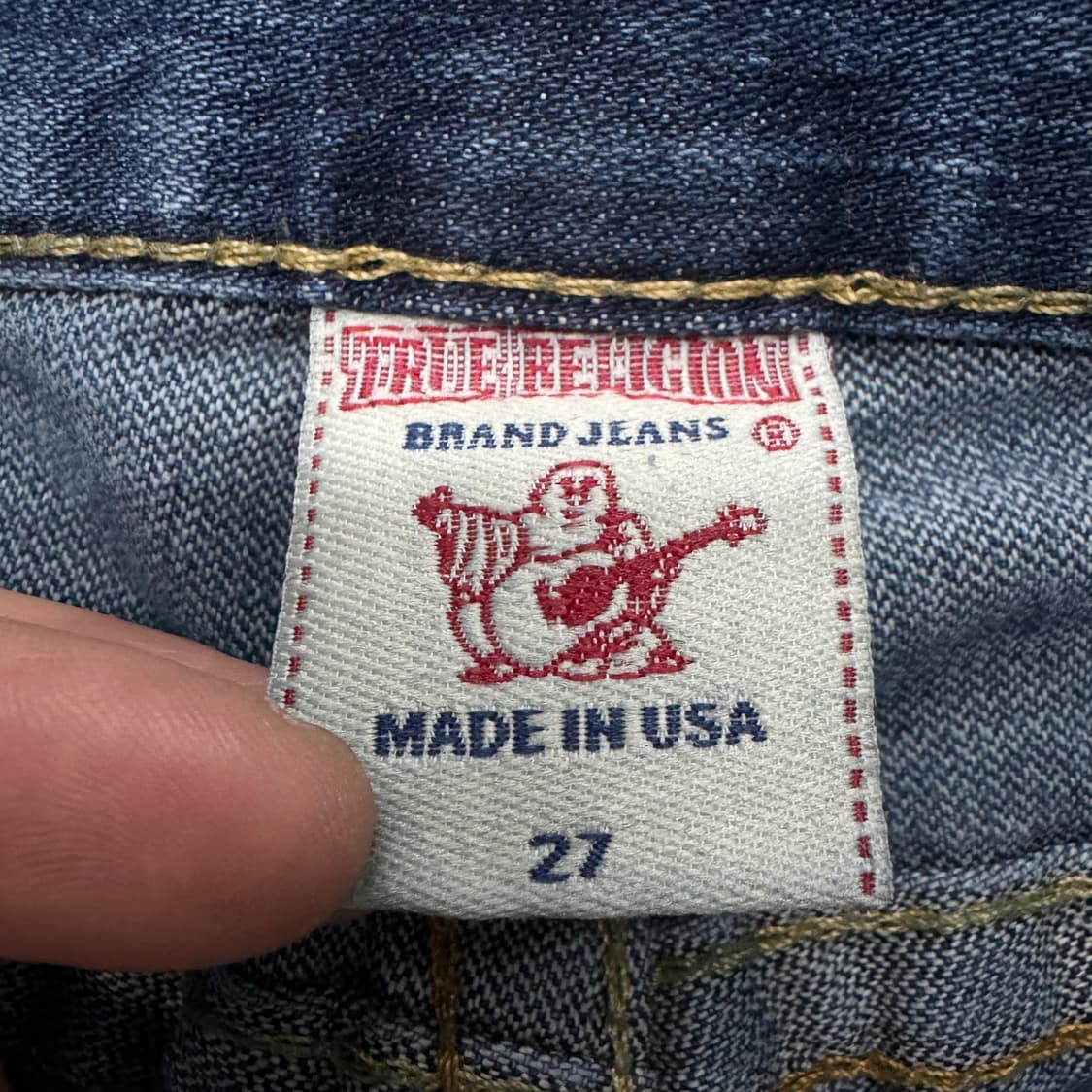 트루릴리전 Y2K 빌리 로우라이즈 골반 데님팬츠 상품이미지7