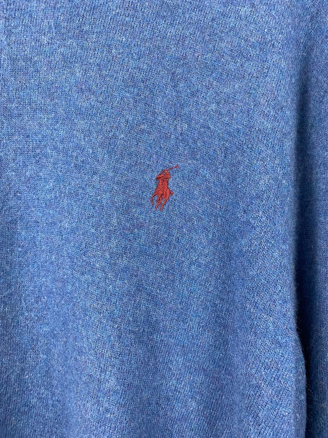 폴로 랄프로렌 메리노 울 블루 니트 XL 상품이미지3
