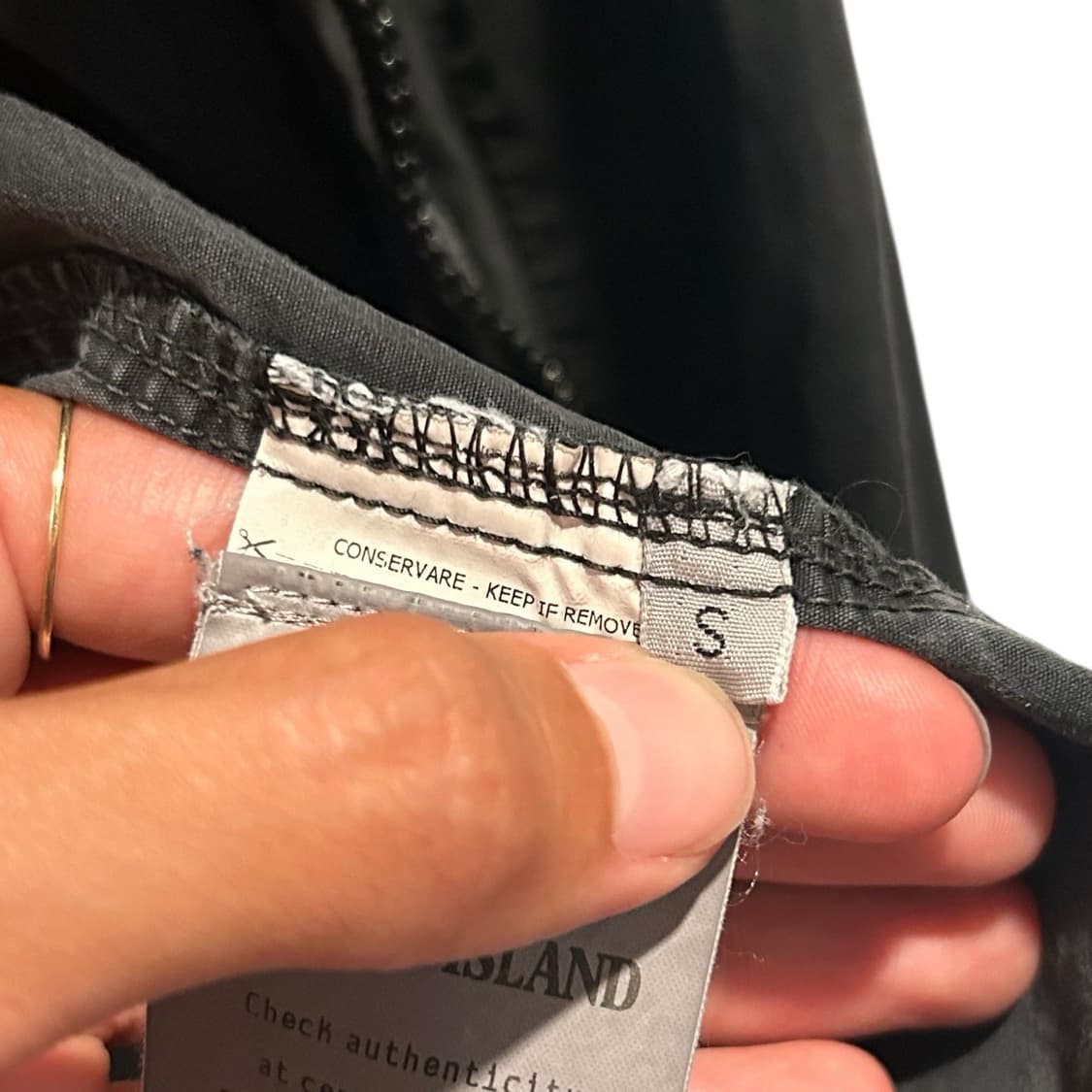 스톤아일랜드 더블 포켓 라이트 코튼 오버셔츠 자켓 블랙 상품이미지7