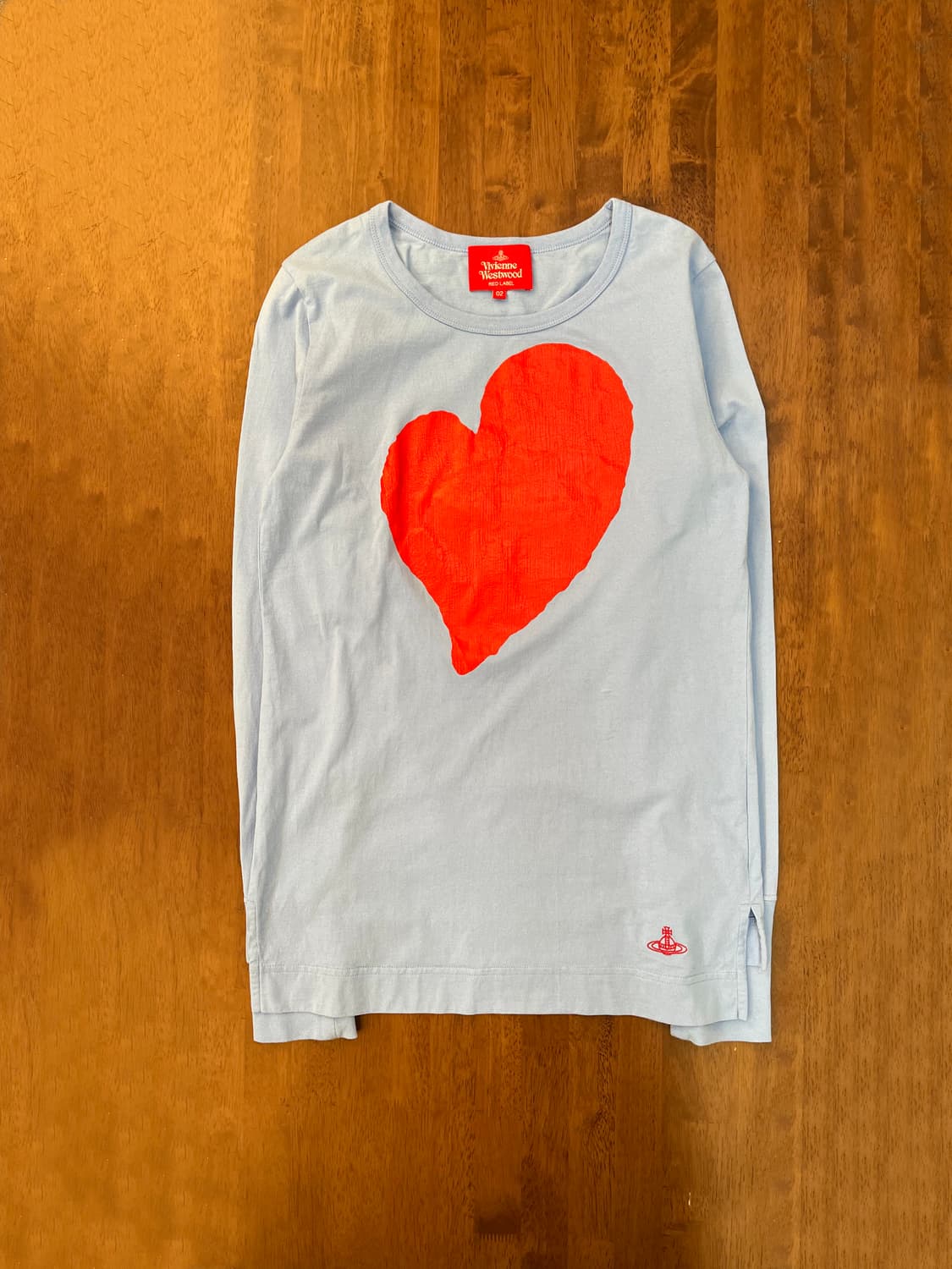 비비안 웨스트우드 하트 롱슬리브 티셔츠 상품이미지1