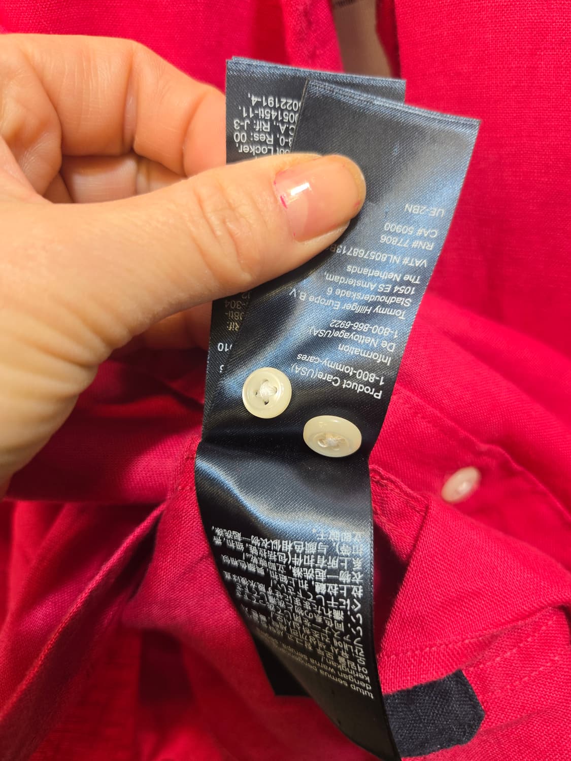 타미힐피거 린넨100 셔츠 상품이미지8