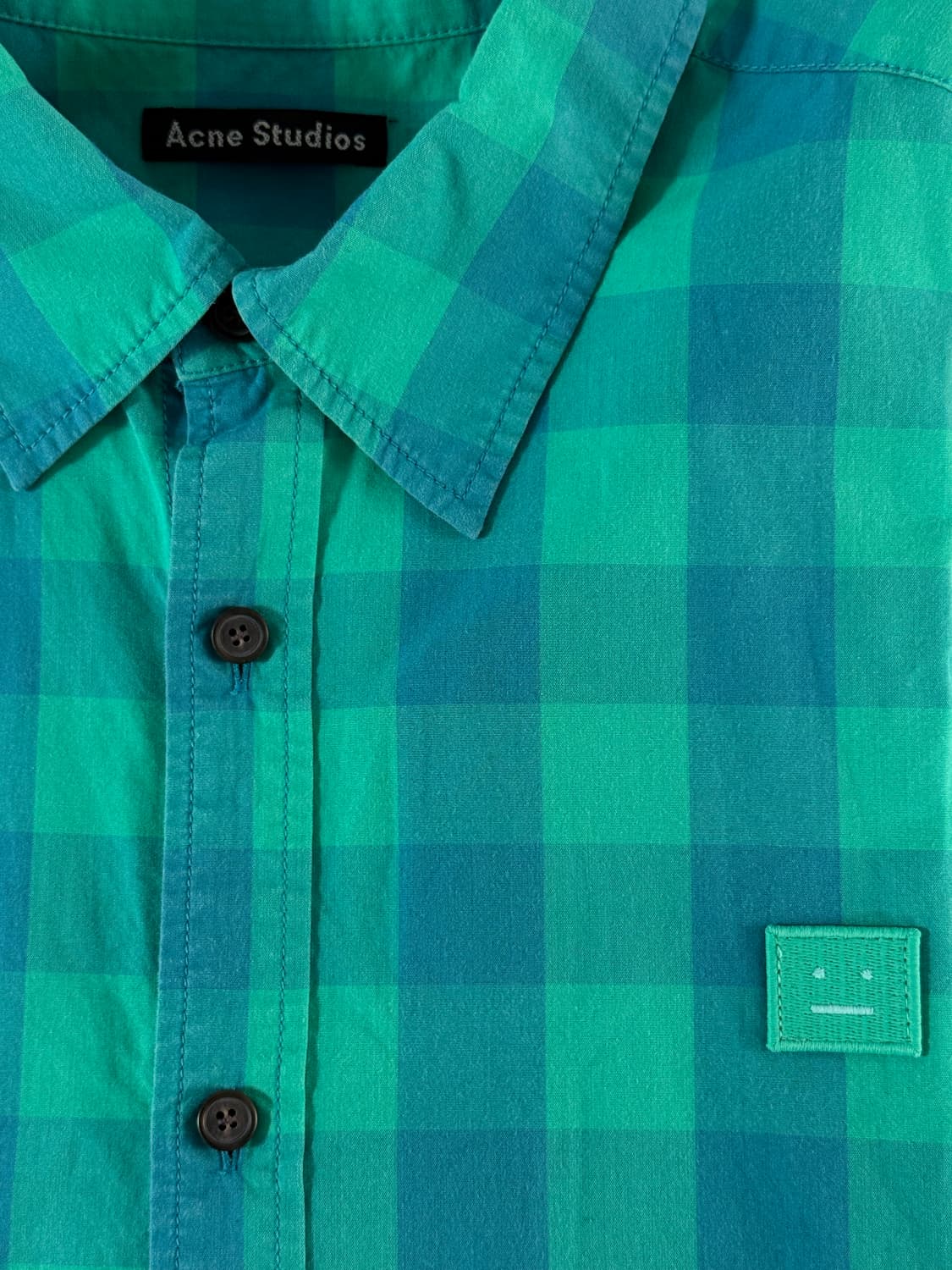 아크네스튜디오 오버핏 사코 체크 페이스 셔츠 S 남녀가능 상품이미지3