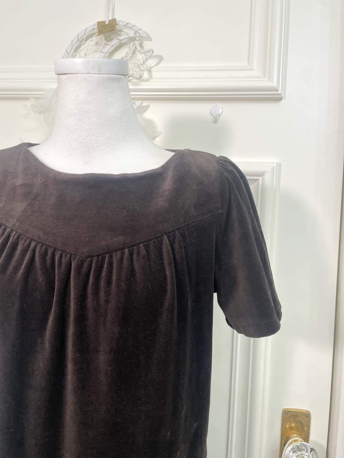 brown velvet shirring point loose opc 상품이미지7