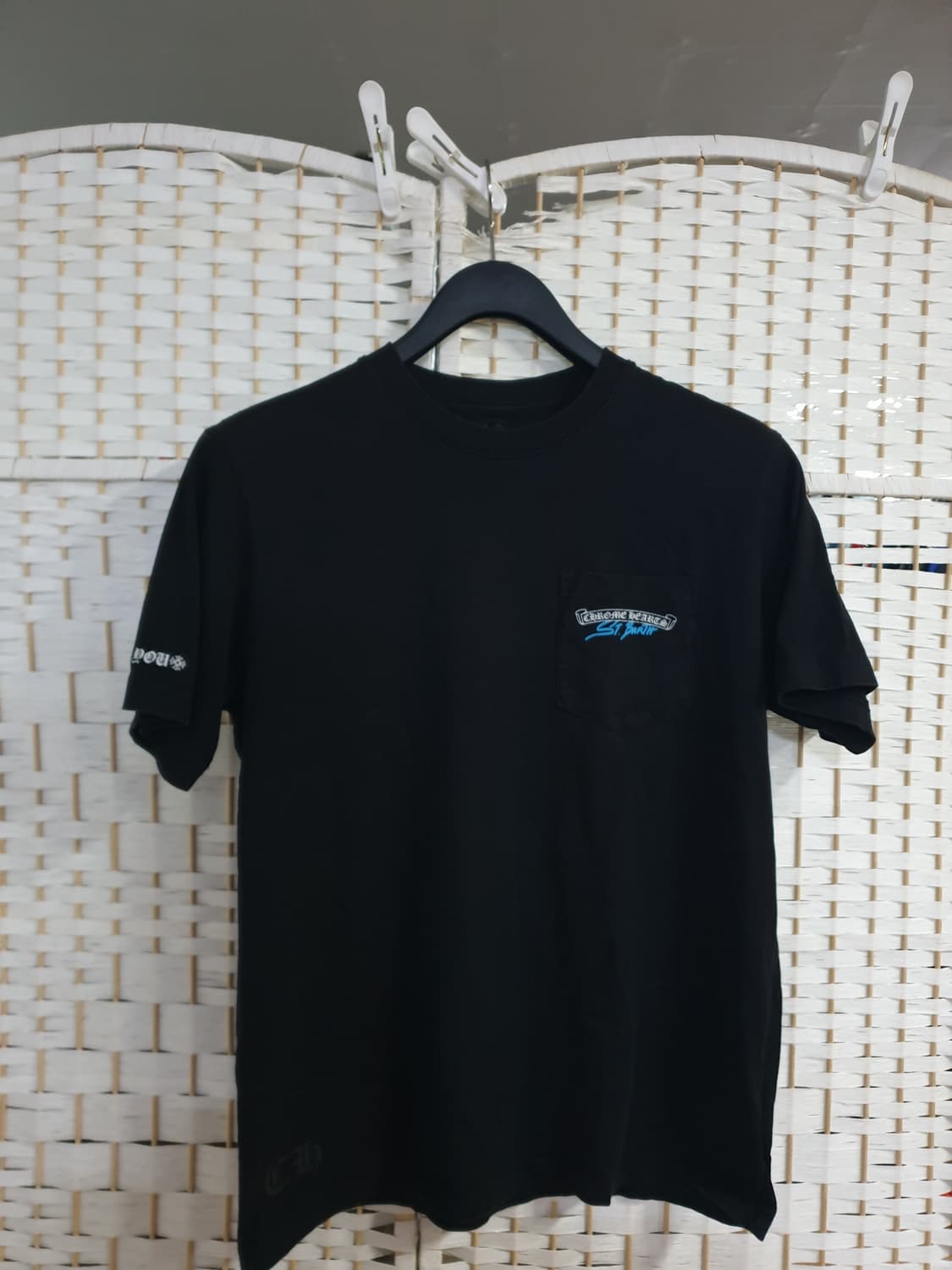 크롬하츠 St. Barth 블랙 반팔 티셔츠 L 상품이미지1