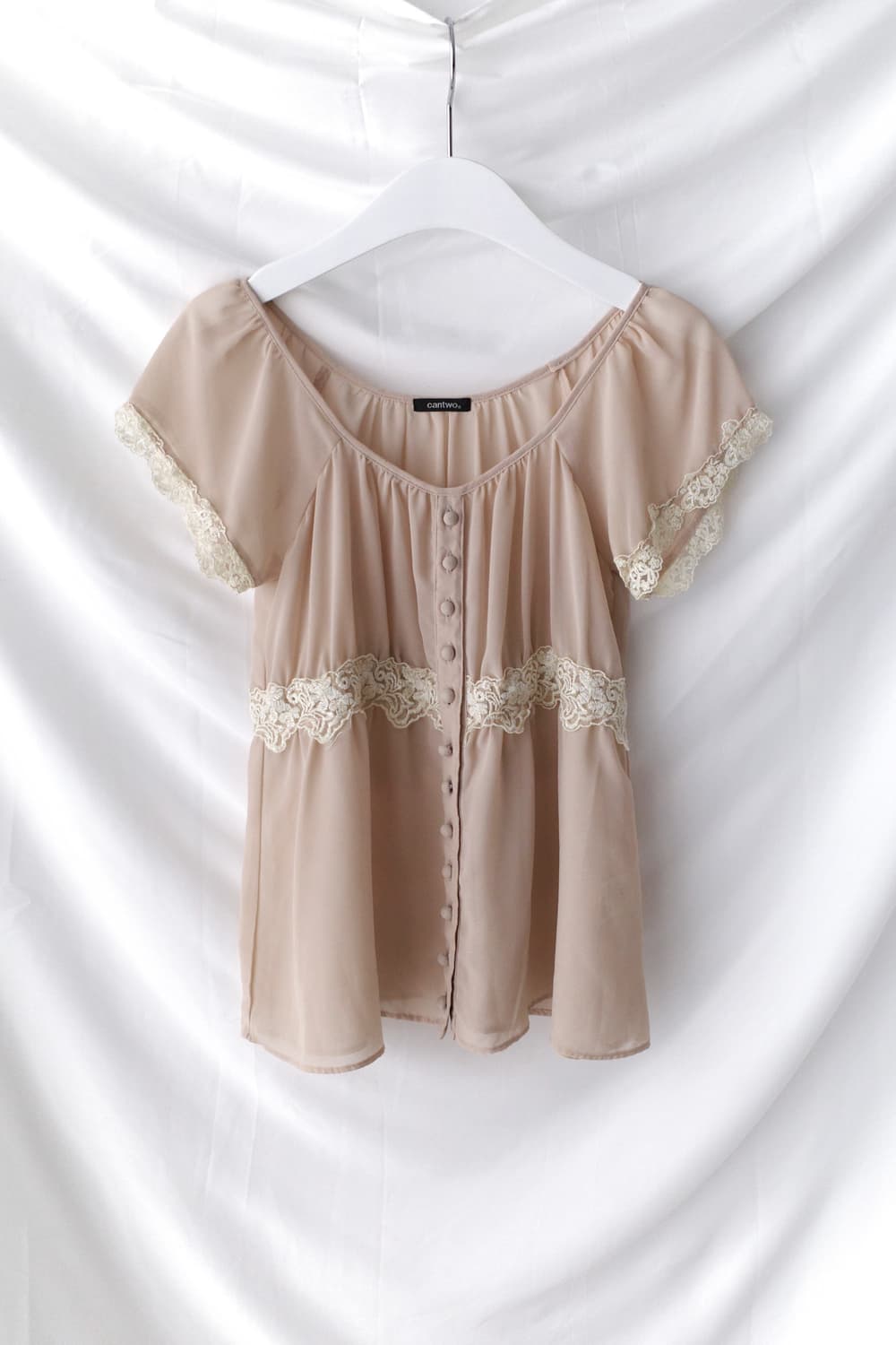 lace see-through blouse 상품이미지1