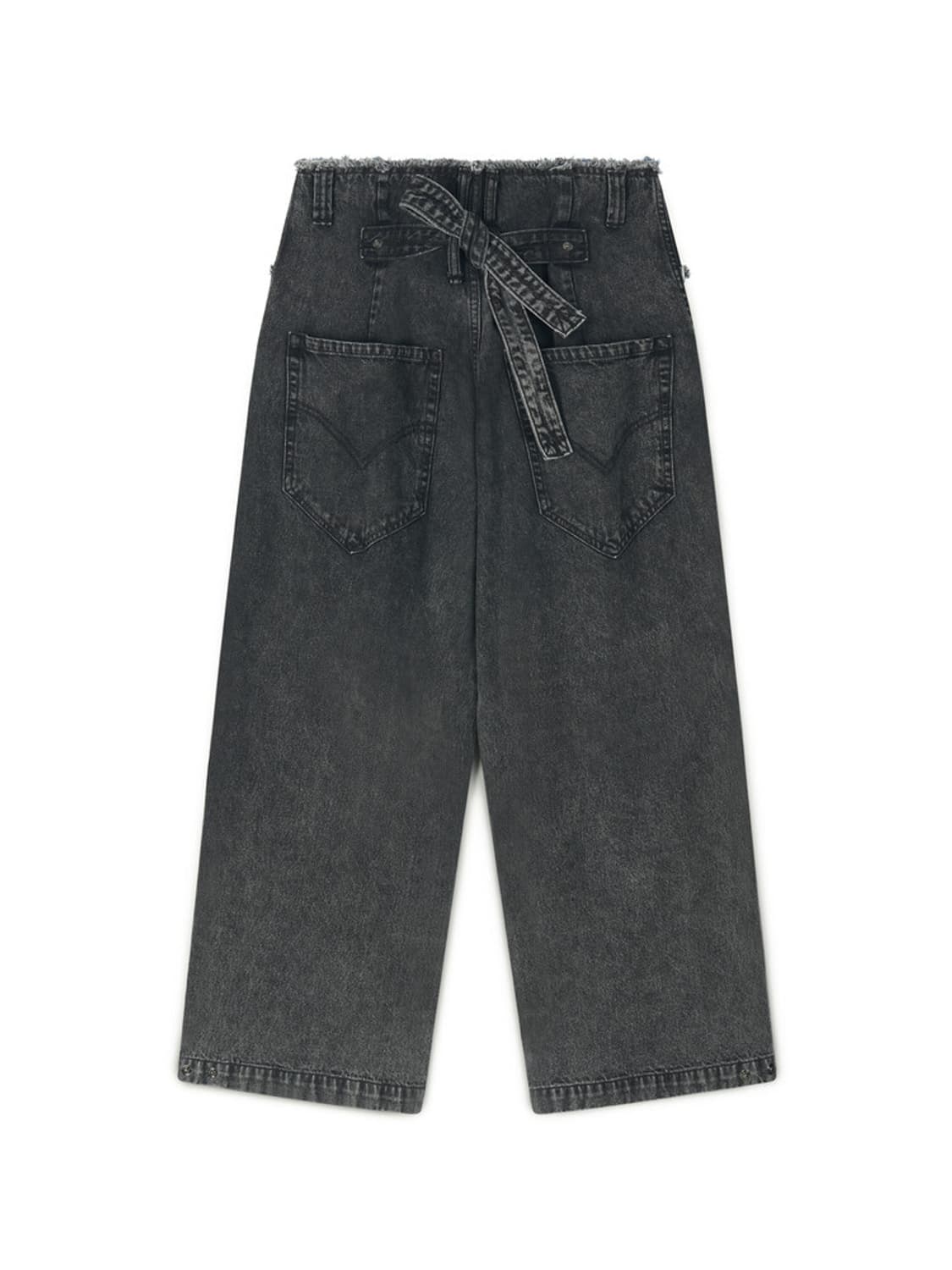 샵페어리cut-off denim maxi pants (black) 새상품 상품이미지10