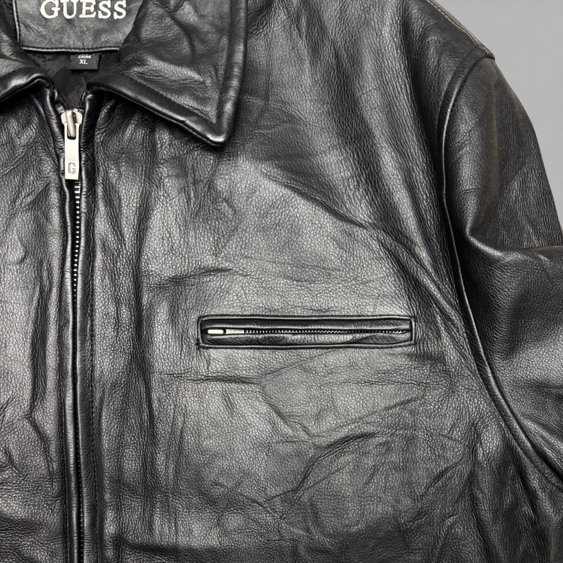 90's 게스 레더 자켓90's 게스 레더 자켓 상품이미지5