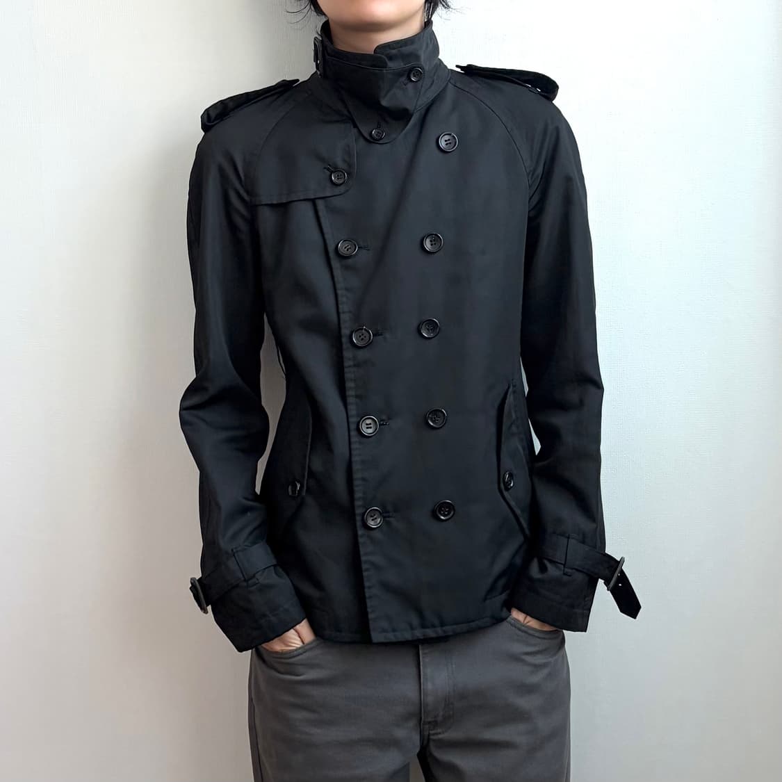 꼼데가르송 옴므플러스 숏 트렌치 자켓 상품이미지1