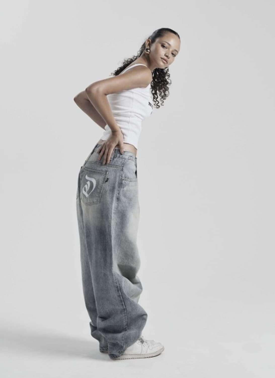 오도어 토니 와이드 데님팬츠 상품이미지2