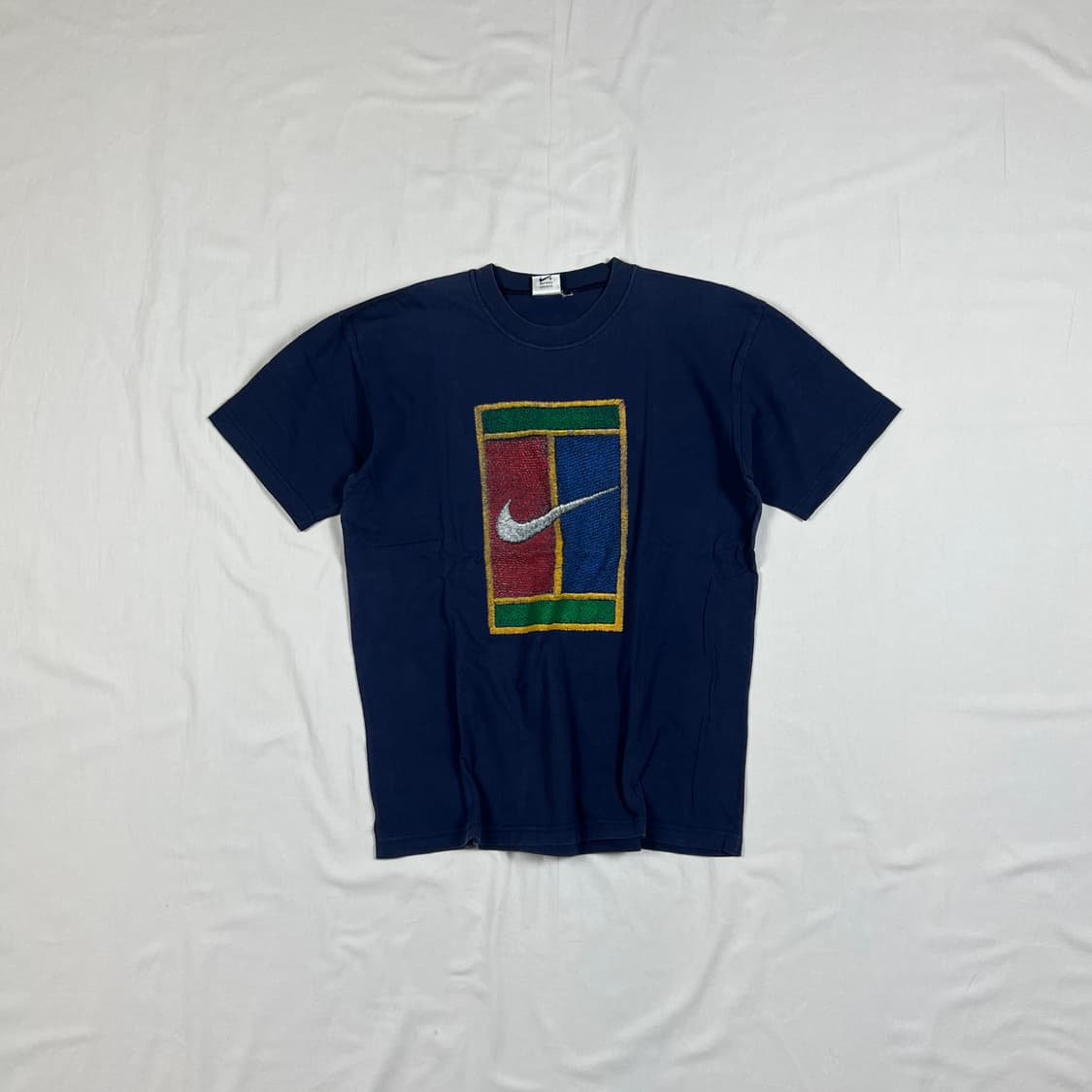 90‘s 나이키 nike 빅 테니스코트 스우시 반팔티셔츠 상품이미지1