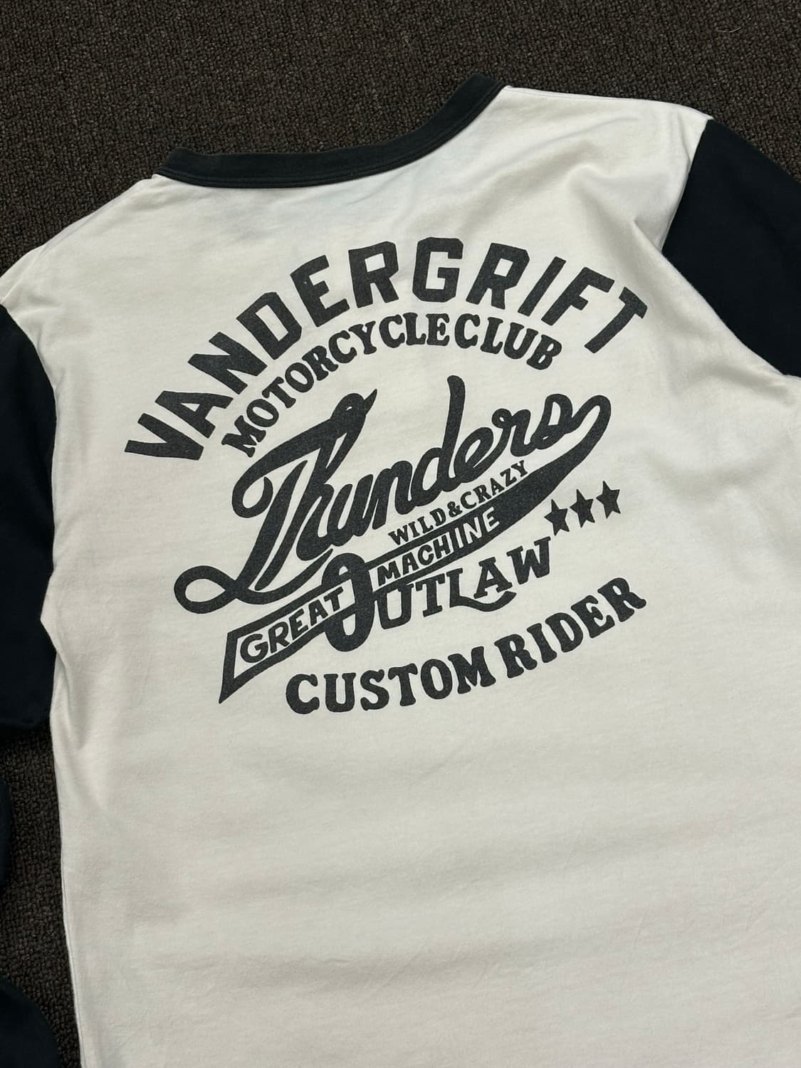 S)Japanese vintage 그래픽 헨리넥 롱슬리브 상품이미지5