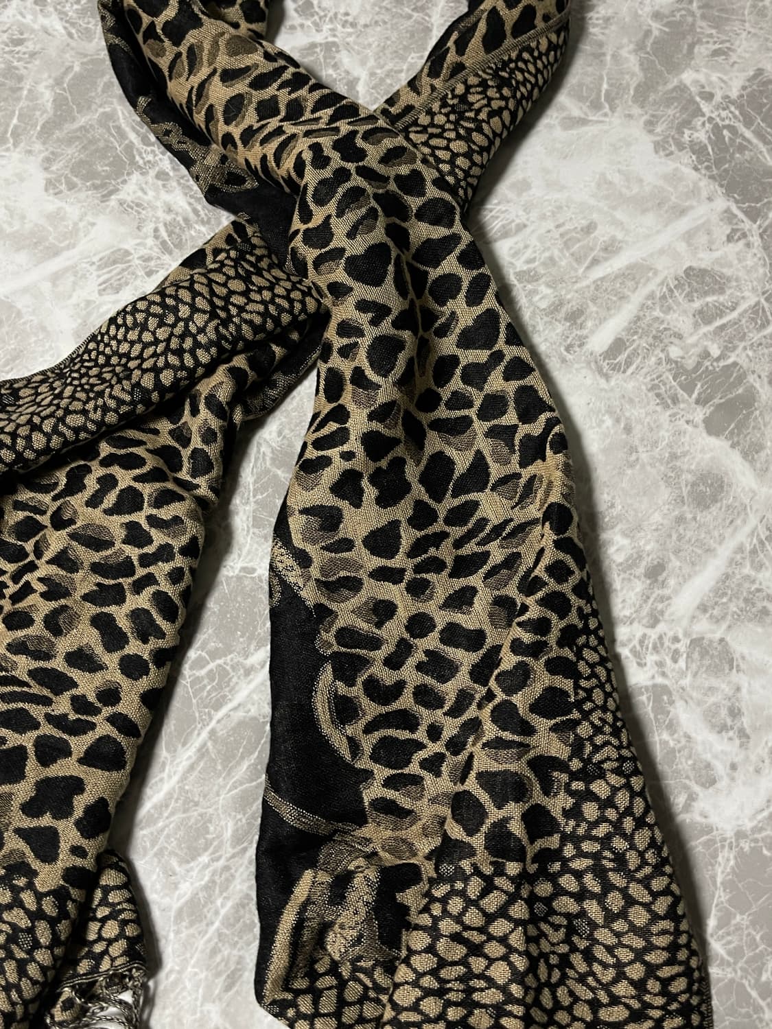(Japanese vintage)leopard muffler 상품이미지2