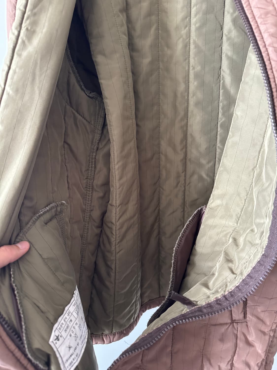 육군 구형 깔깔이 자켓 밀리터리 군인 내피 상품이미지3