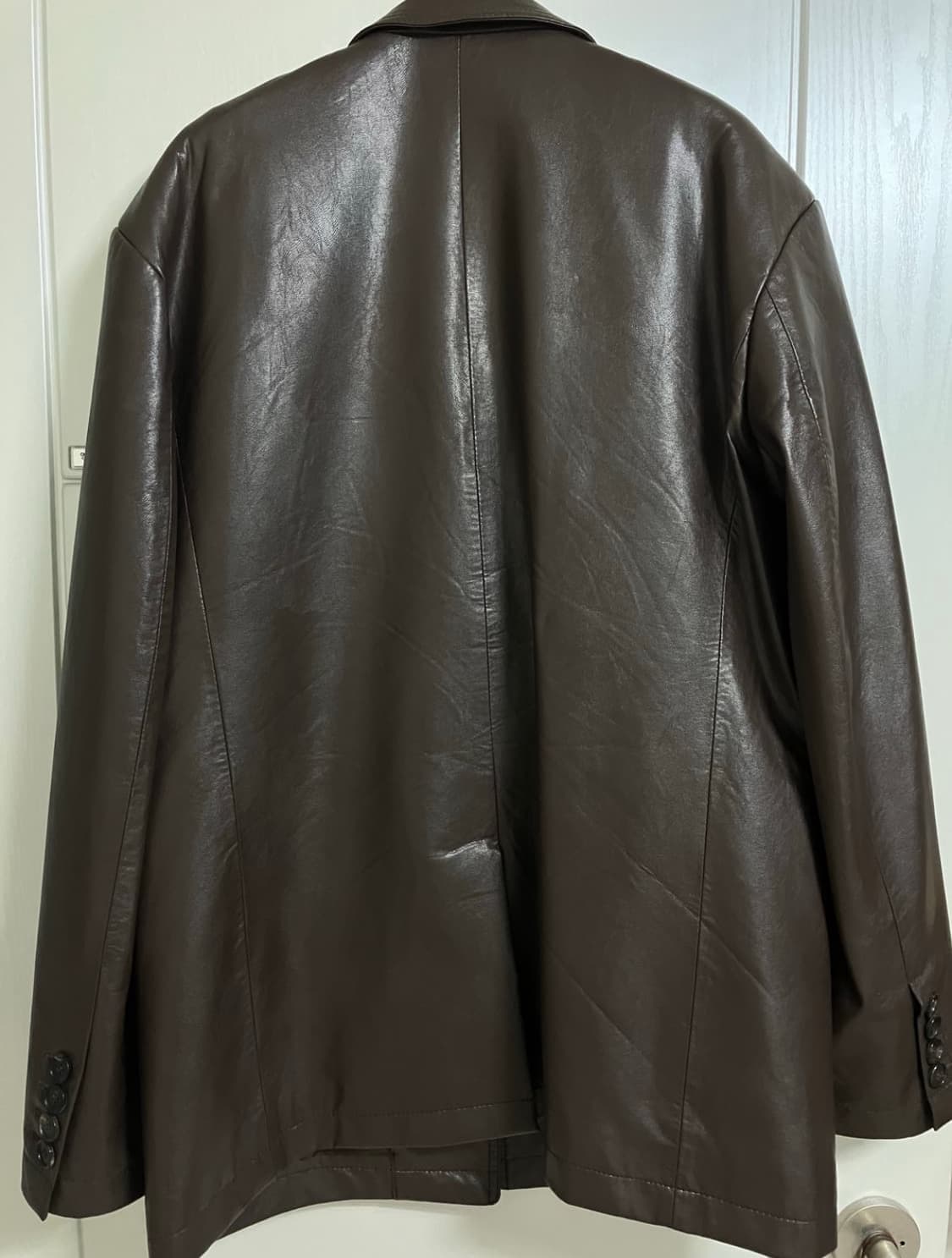 던스트 투버튼 레더 블레이저 상품이미지2