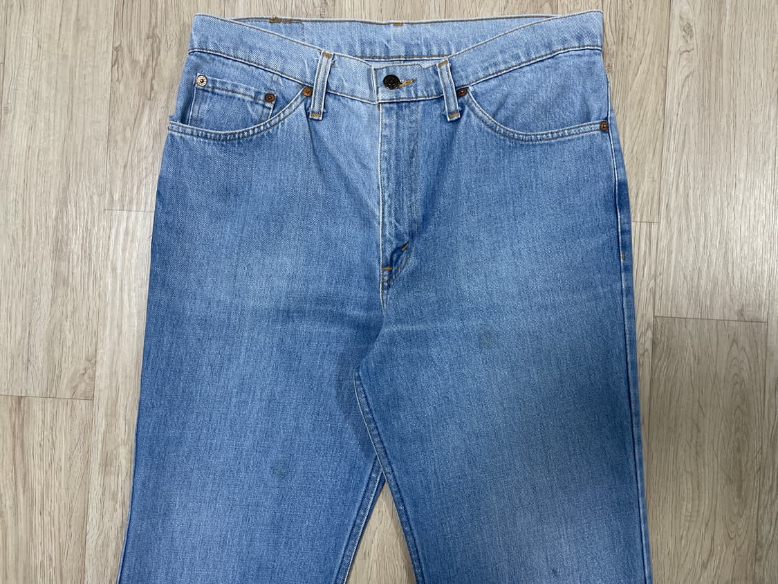 32) 80's 리바이스 재팬 505 연청워싱 데님팬츠 상품이미지5