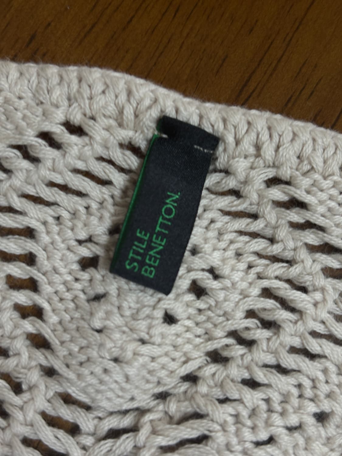 STILE BENETTON 베이지 볼레로 가디건 상품이미지10