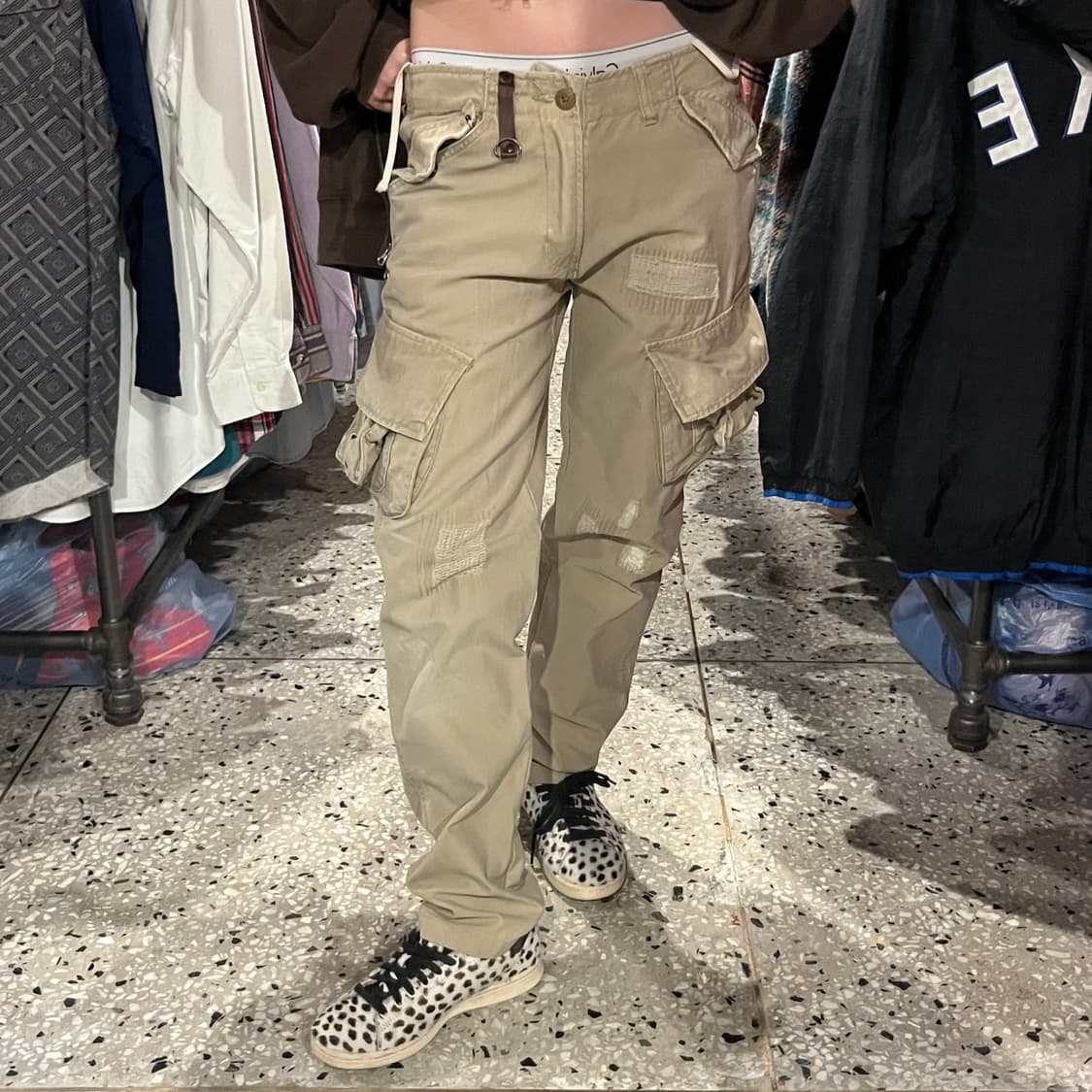 HCO1922 멀티 포켓 베이지 카고팬츠 상품이미지2