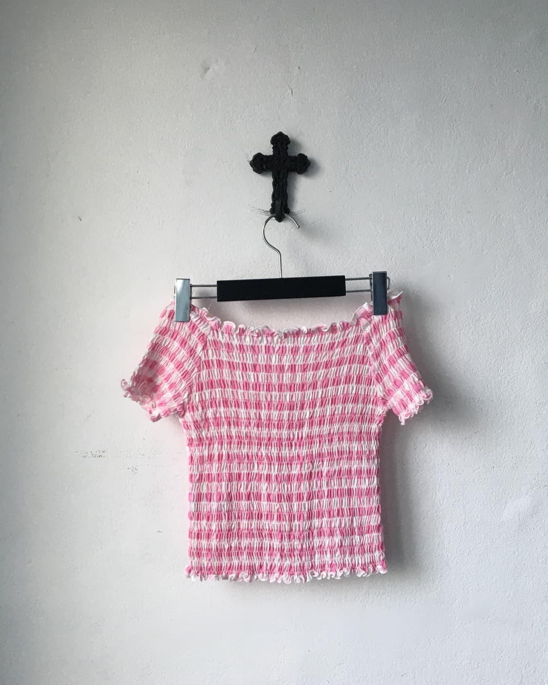 Check pattern banding top 상품이미지3