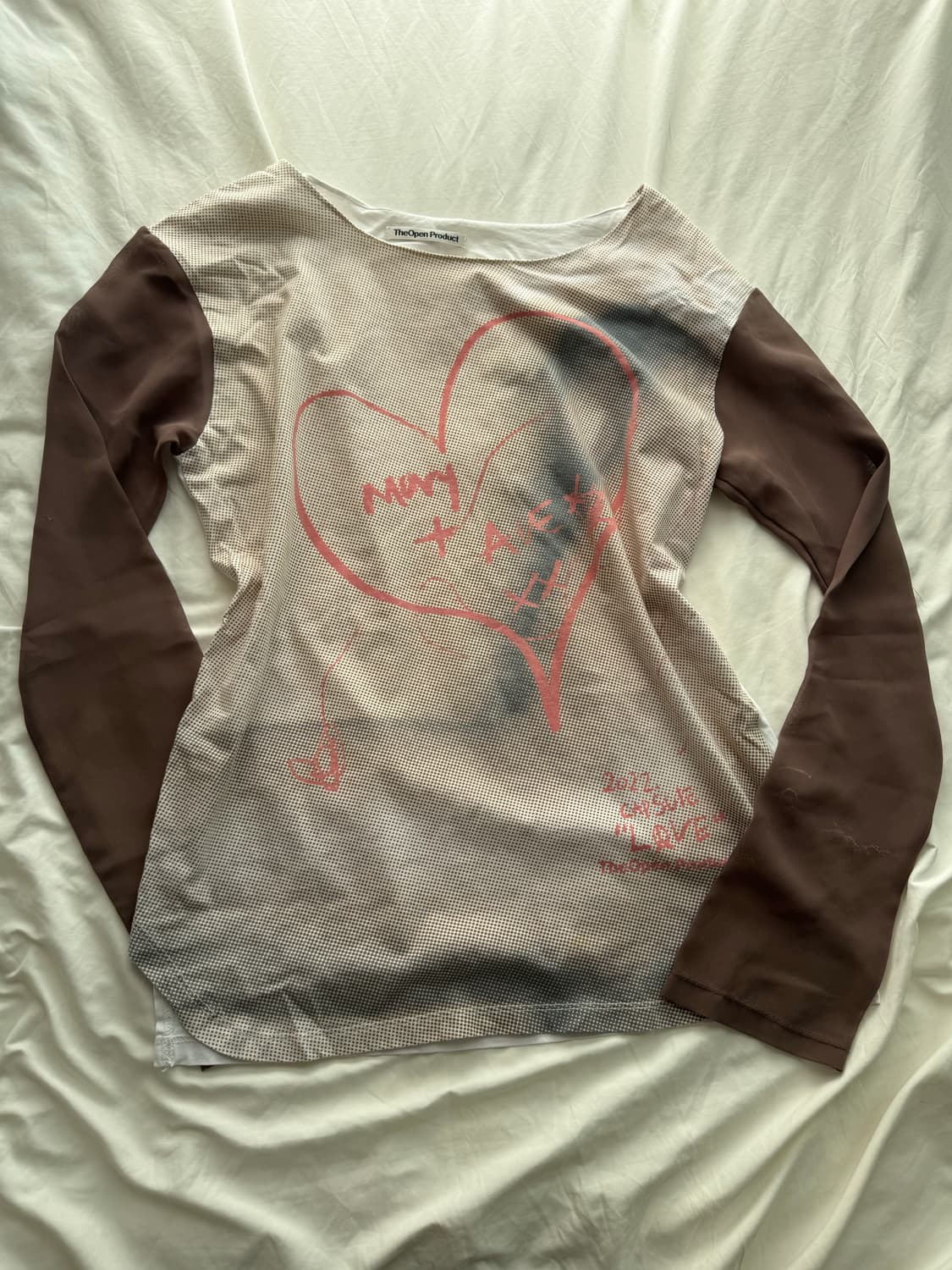 더오픈프로덕트 오프숄더 긴팔티 상품이미지1