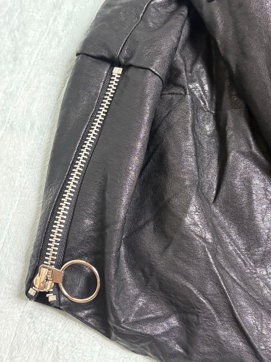 고딕 크롬하츠깔 레더자켓 상품이미지7