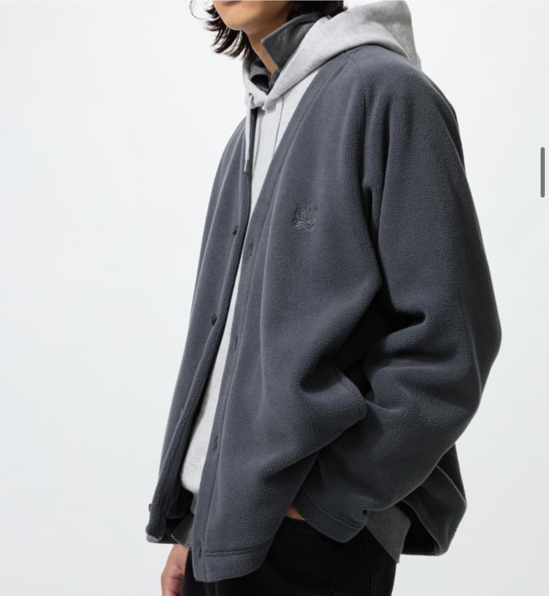 유니클로 니들스 그레이 가디건 L 상품이미지1