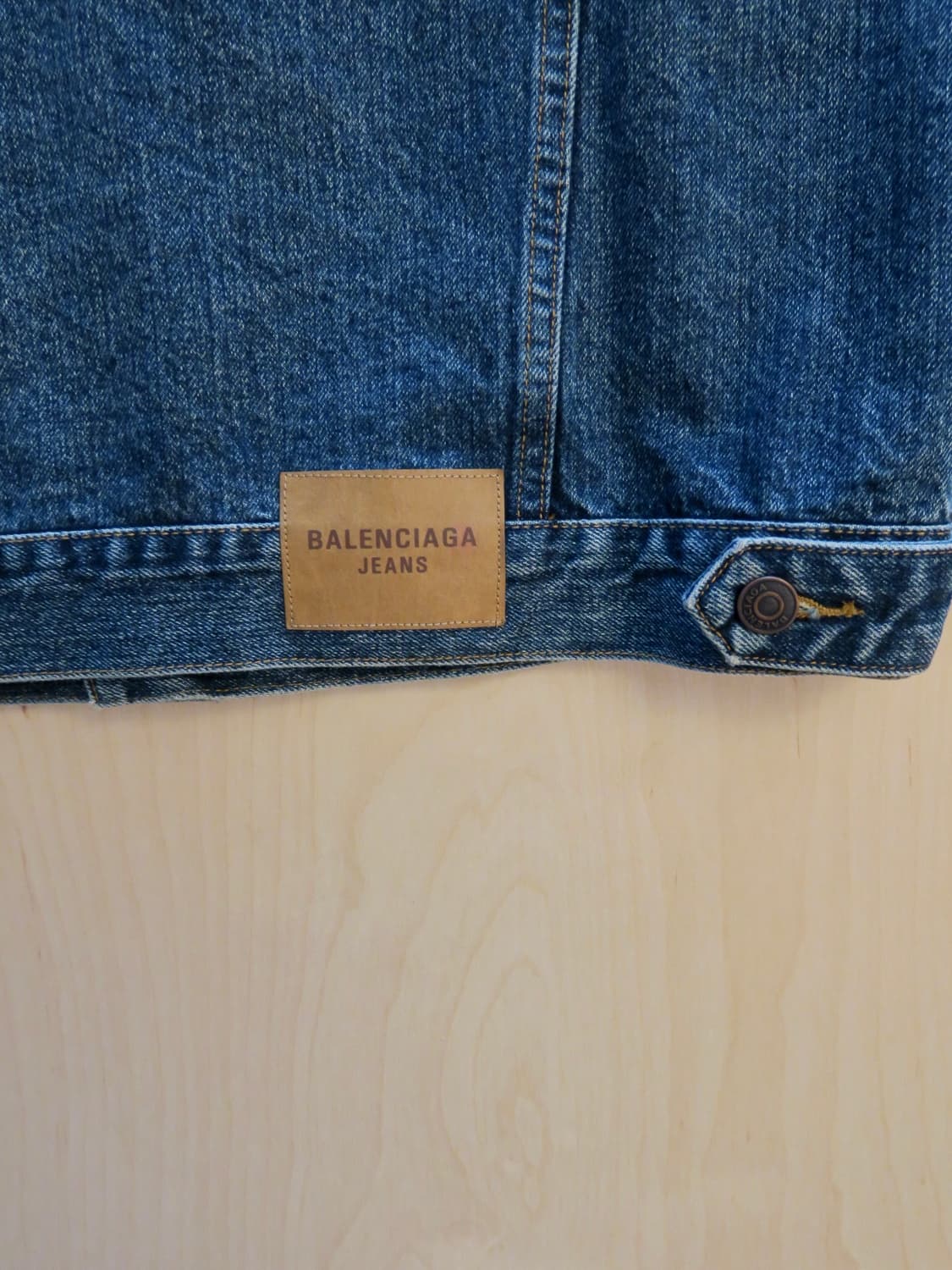발렌시아가 데님 청자켓 3XL 상품이미지8
