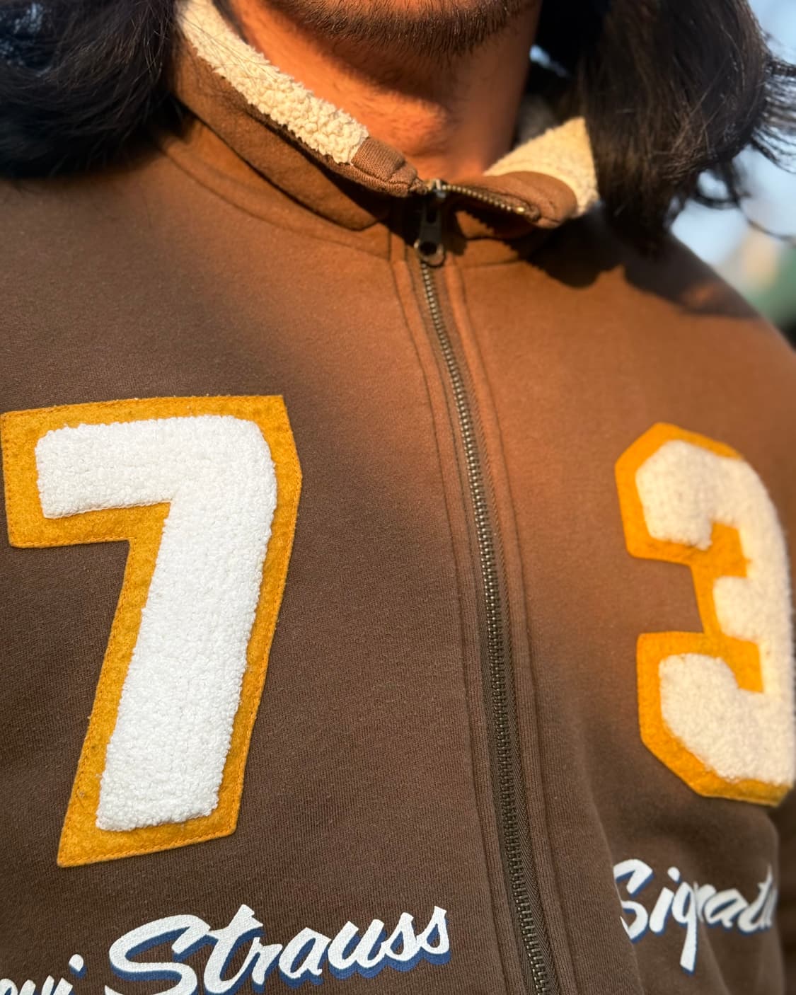 00‘s 리바이스 시그니처 넘버링 셰르파 라인 집업 자켓 L 상품이미지10