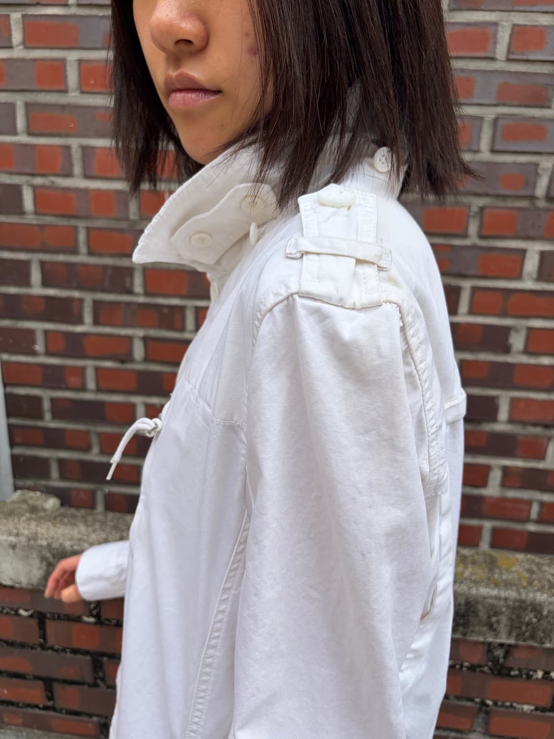 PURE MARU 화이트 밀리터리 필드 자켓 L 상품이미지2