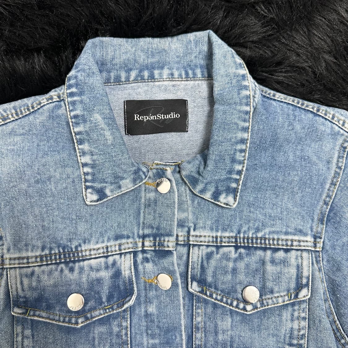 🎸스터드 디테일 중청 데님자켓🎸 상품이미지5