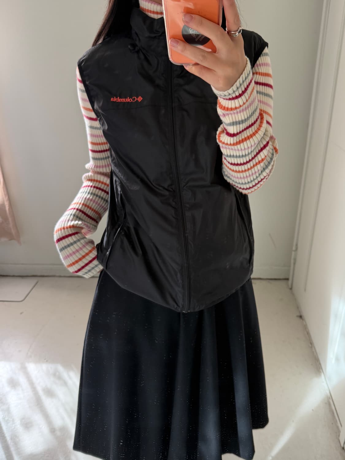 일본빈티지 컬럼비아 체크 베스트 상품이미지1