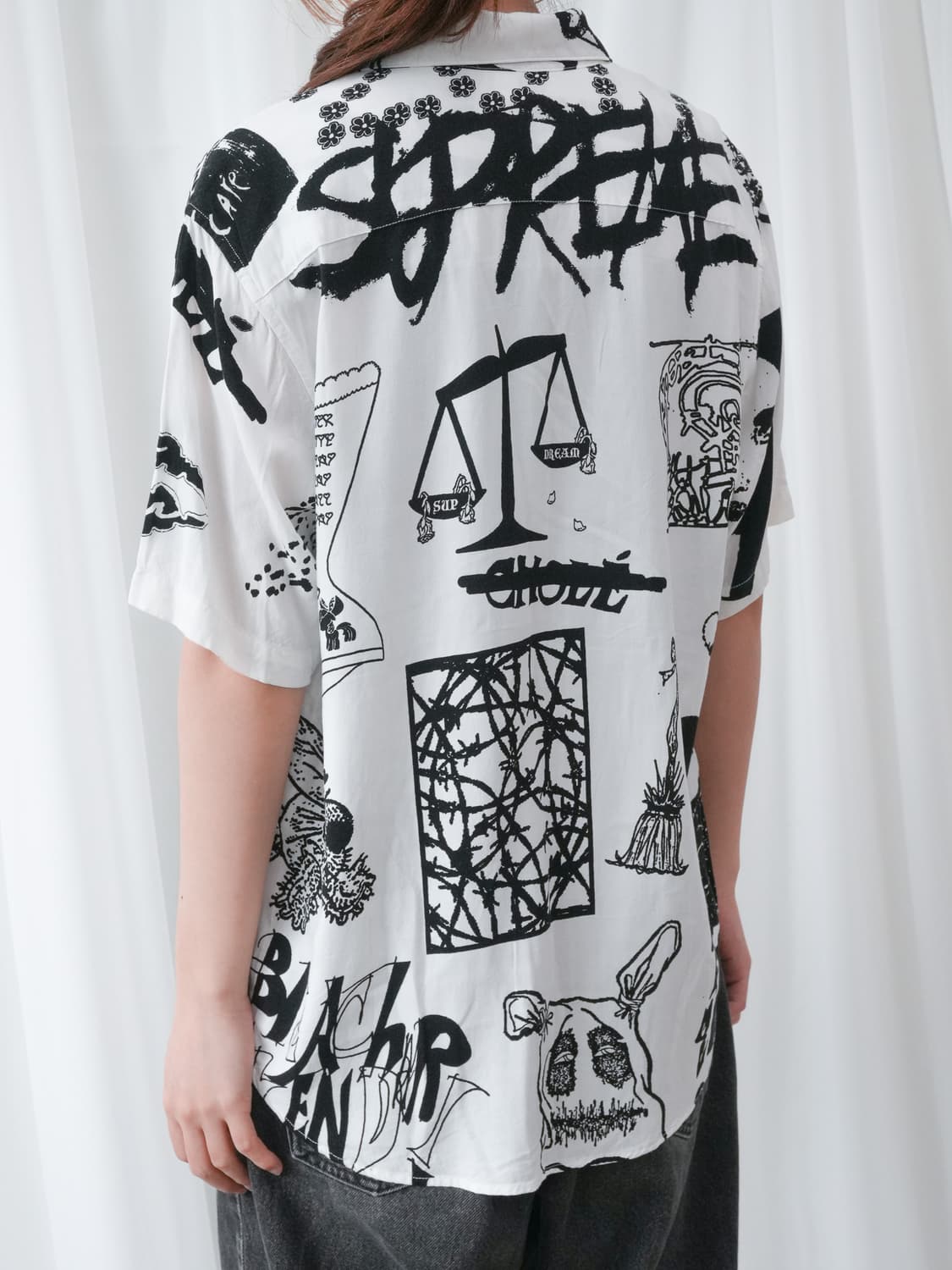 Supreme 17SS DREAM RAYON 셔츠 화이트 M 상품이미지6