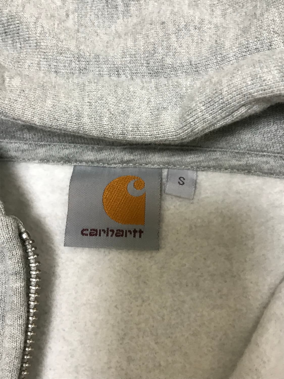 칼하트 기모 후드집업 그레이 S 상품이미지8